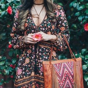 Vintage Spell Folk-town Playdress- XS Wintergarden